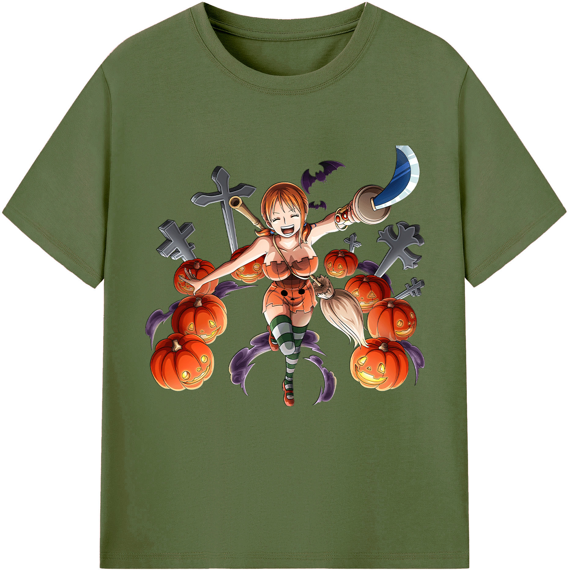 ワンピース ナミ ONE PIECE Nami 綿100％半袖Tシャツ（フロントプリント）
